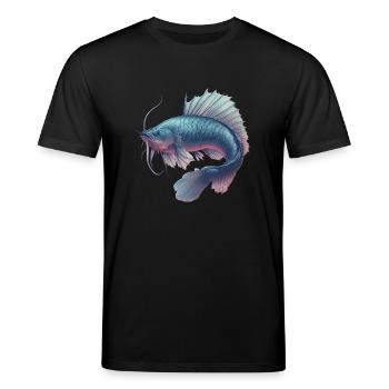 Fantasy Fish - Stanley/Stella CREATOR Unisex Organic T-Shirt - black - Front - Alina (178cm) & Michal (187cm)