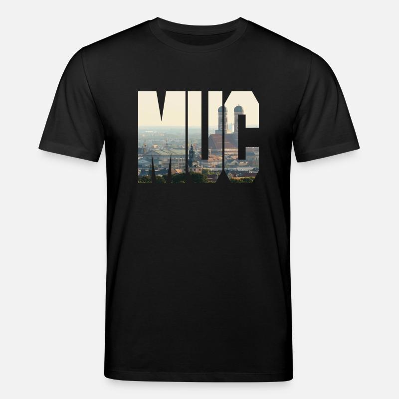 MUC panorama - T-shirt bio CREATOR Stanley/Stella Unisexe - noir