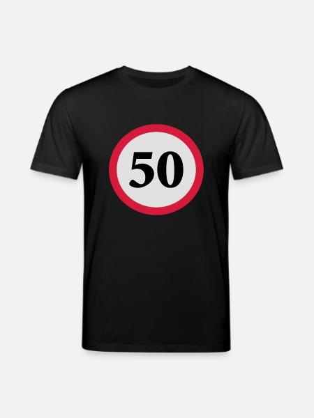 geschwindigkeitstafel_50 - Stanley/Stella Unisex Bio-T-Shirt CREATOR  - Schwarz