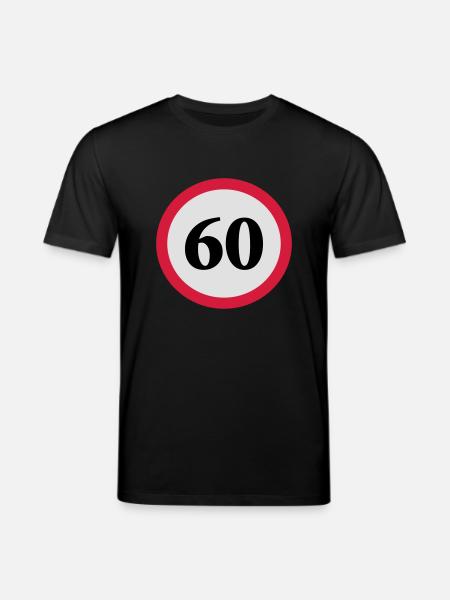 geschwindigkeitstafel_60 - Stanley/Stella Unisex Bio-T-Shirt CREATOR  - Schwarz
