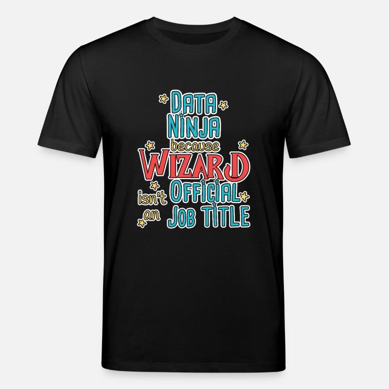 Data Ninja Wizard - Stanley/Stella Unisex Bio-T-Shirt CREATOR  - Schwarz