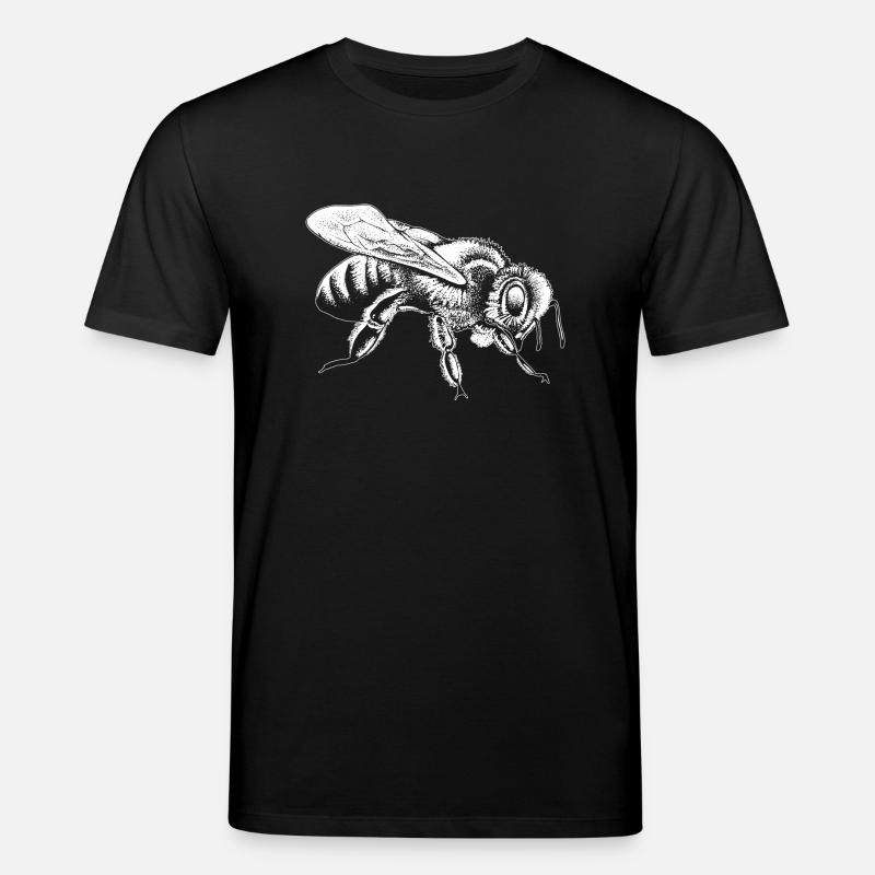 Biene weiß - Stanley/Stella Unisex Bio-T-Shirt CREATOR  - Schwarz