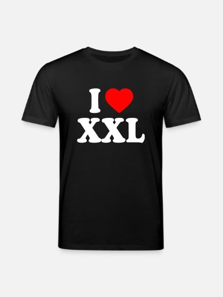 I love xxl - Stanley/Stella CREATOR Unisex Organic T-Shirt - black