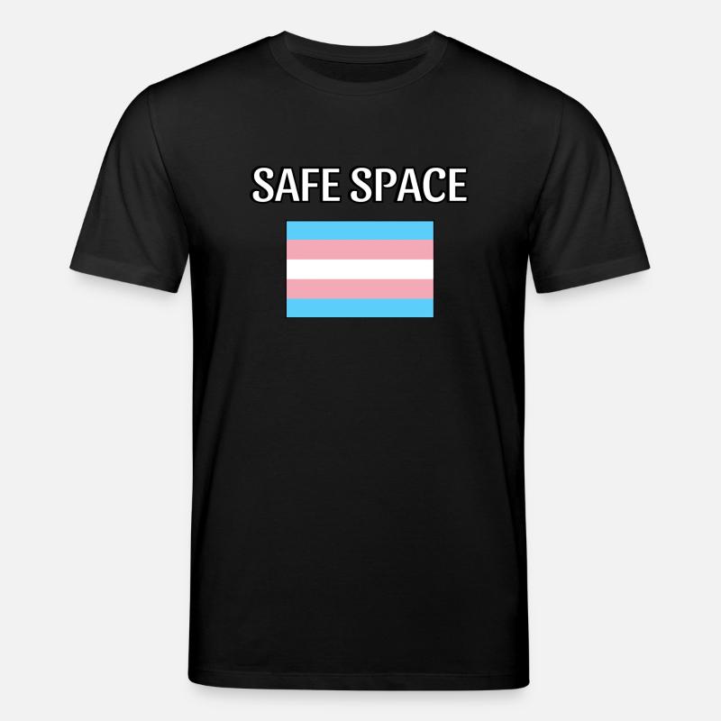 TRANS Safe Space - Transgender Pride - Stanley/Stella Unisex Bio-T-Shirt CREATOR  - Schwarz