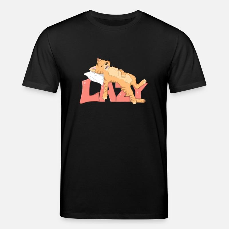 Lazy Cat - Stanley/Stella Unisex Bio-T-Shirt CREATOR  - Schwarz