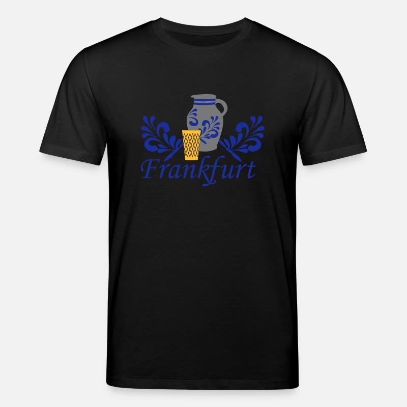 Frankfurt Bembel Geripptes - Stanley/Stella Unisex Bio-T-Shirt CREATOR  - Schwarz