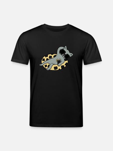 Chill out Cat - Stanley/Stella Unisex Bio-T-Shirt CREATOR - Schwarz