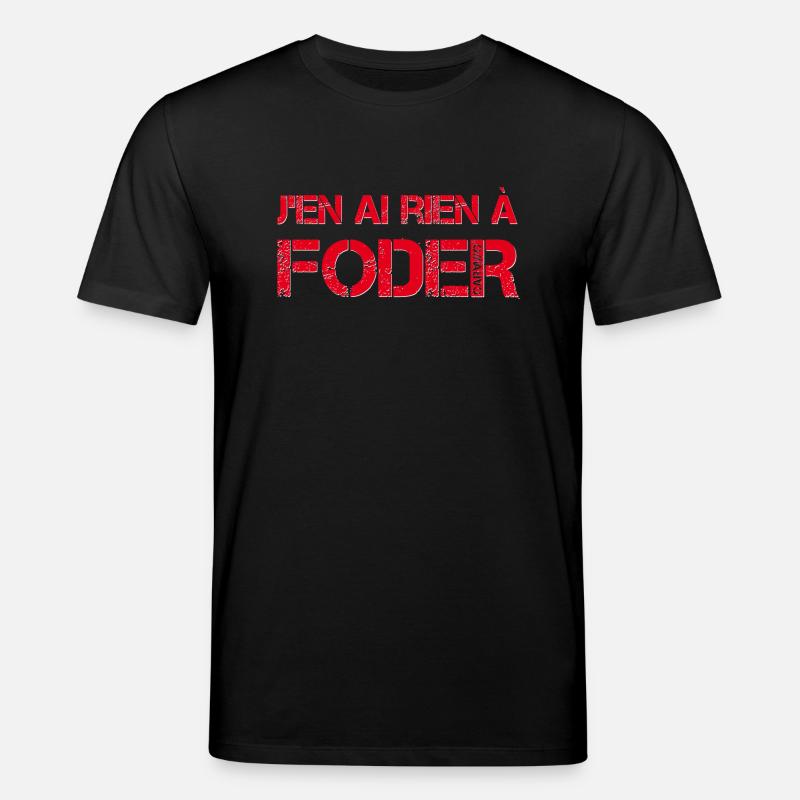 J'en ai rien a foder - T-shirt bio CREATOR Stanley/Stella Unisexe - noir
