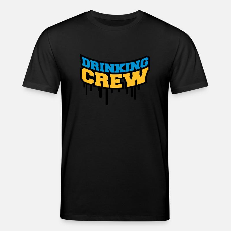 Drinking Crew Graffiti - Stanley/Stella Unisex Bio-T-Shirt CREATOR  - Schwarz