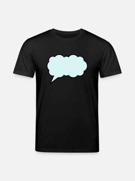 cloud bubble design - Stanley/Stella CREATOR Unisex Organic T-Shirt - black