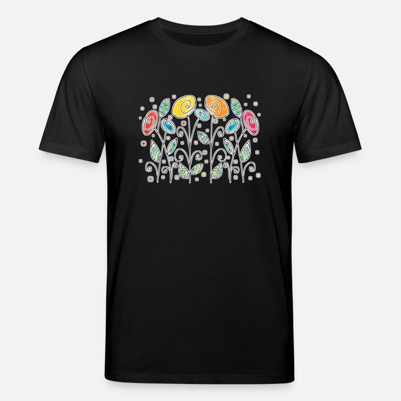 Fleur - T-shirt bio CREATOR Stanley/Stella Unisexe - noir