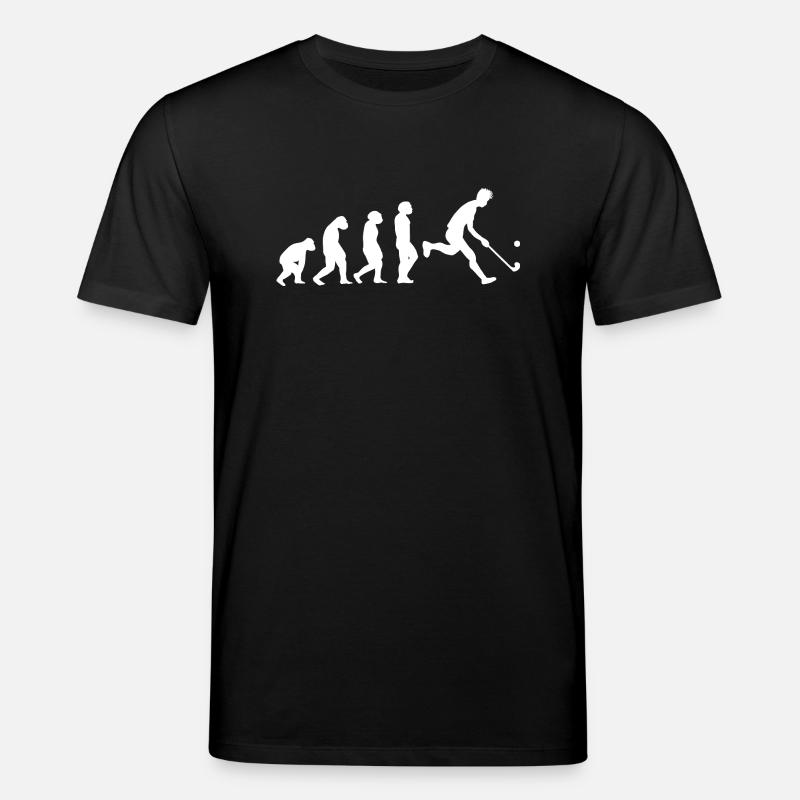 Feldhockeyspieler Evolution Feldhockey - Stanley/Stella Unisex Bio-T-Shirt CREATOR  - Schwarz