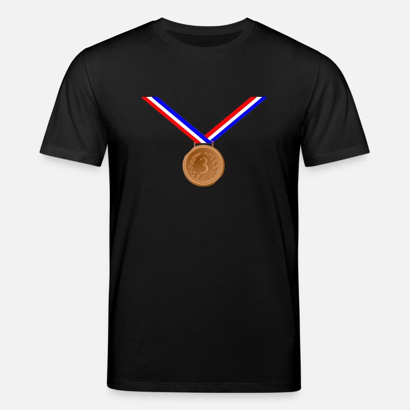 Bronze Medal 3rd - Stanley/Stella CREATOR Unisex Organic T-Shirt - black