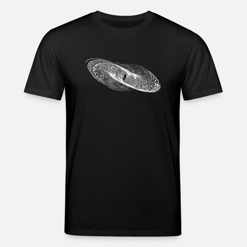 Geometric Circle Lines Ellipses - Stanley/Stella CREATOR Unisex Organic T-Shirt - black