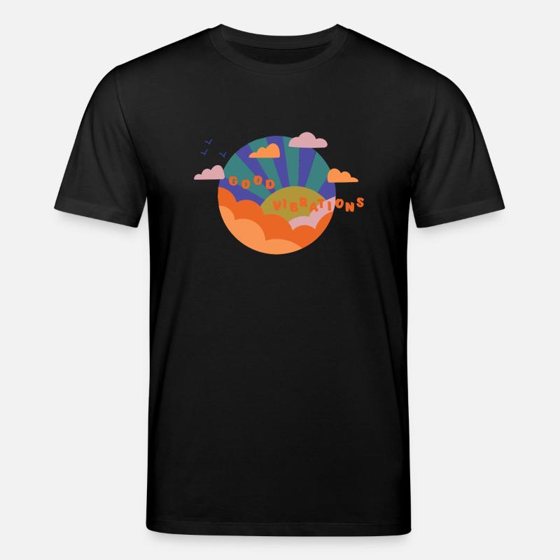 Good Vibrations - Geschenkidee - Gute Laune - Stanley/Stella Unisex Bio-T-Shirt CREATOR  - Schwarz