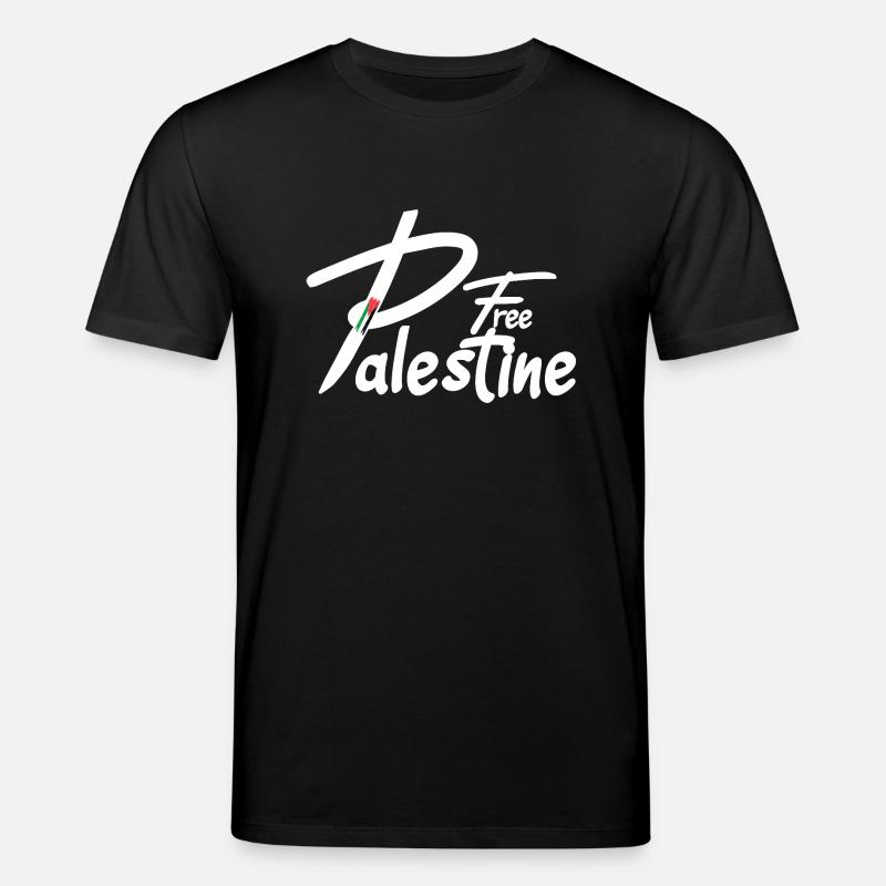 Free palestine text - Stanley/Stella Unisex Bio-T-Shirt CREATOR  - Schwarz