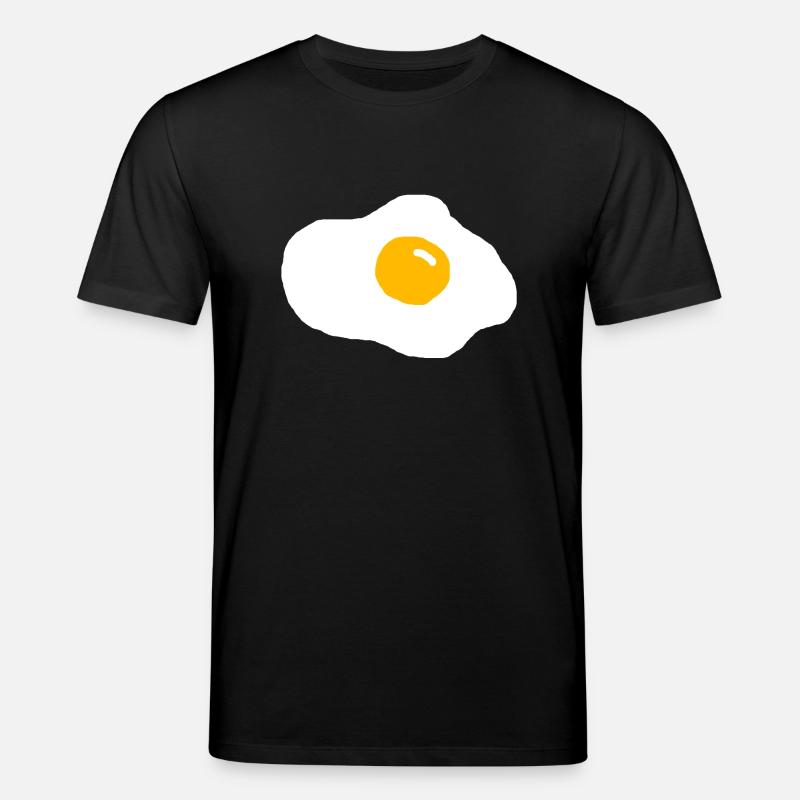 fried egg - Stanley/Stella CREATOR Unisex Organic T-Shirt - black