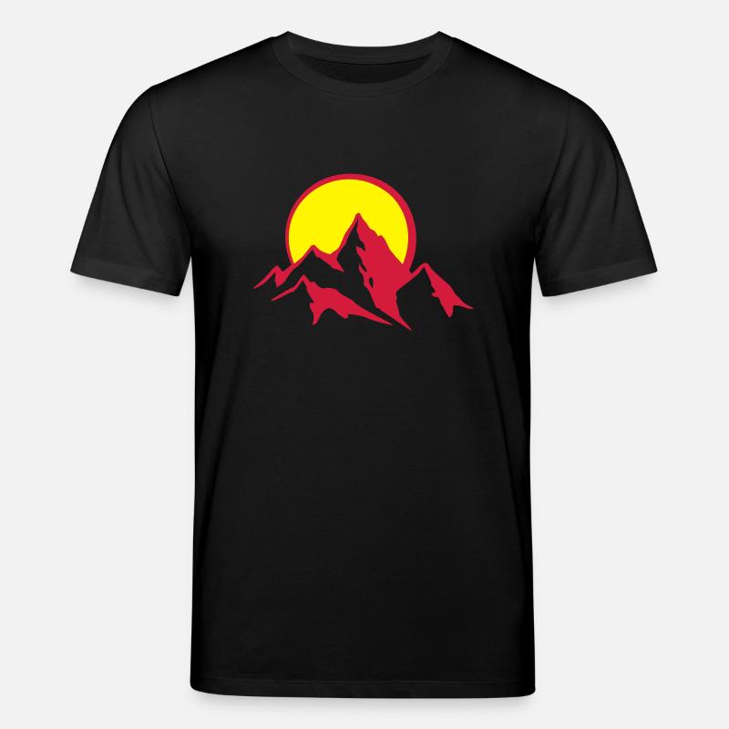 bergpanorama_4_2c - Stanley/Stella Unisex Bio-T-Shirt CREATOR  - Schwarz