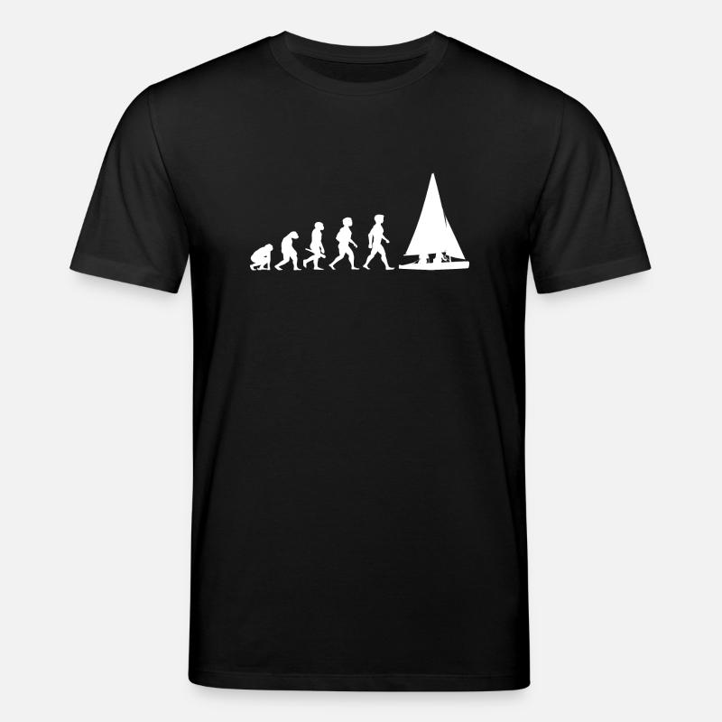 Evolution Segeln Segelboot Segelschiff - Stanley/Stella Unisex Bio-T-Shirt CREATOR  - Schwarz