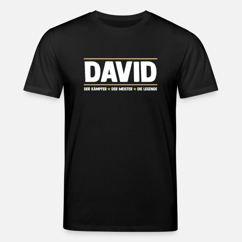 David - T-shirt bio CREATOR Stanley/Stella Unisexe - noir