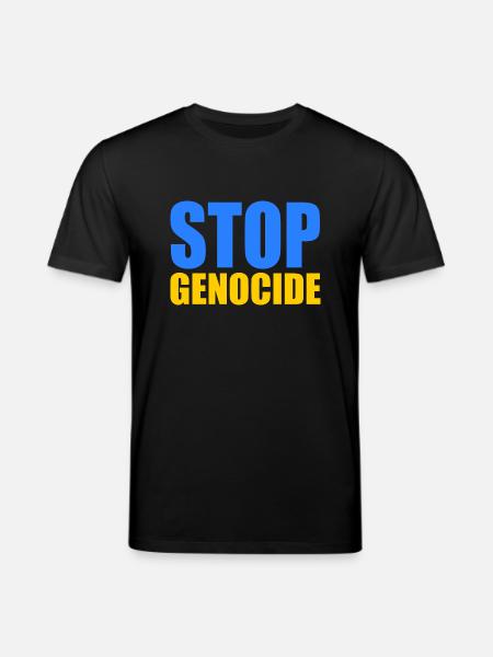 Stop genocide - Stanley/Stella CREATOR Unisex Organic T-Shirt - black