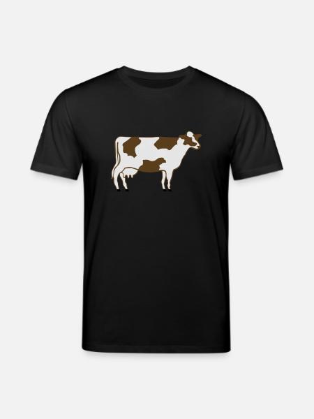 Dairy Cow - Stanley/Stella CREATOR Unisex Organic T-Shirt - black