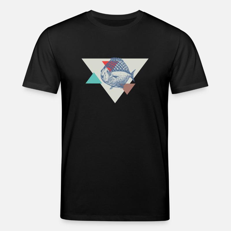 Conception de triangle de poisson - T-shirt bio CREATOR Stanley/Stella Unisexe - noir