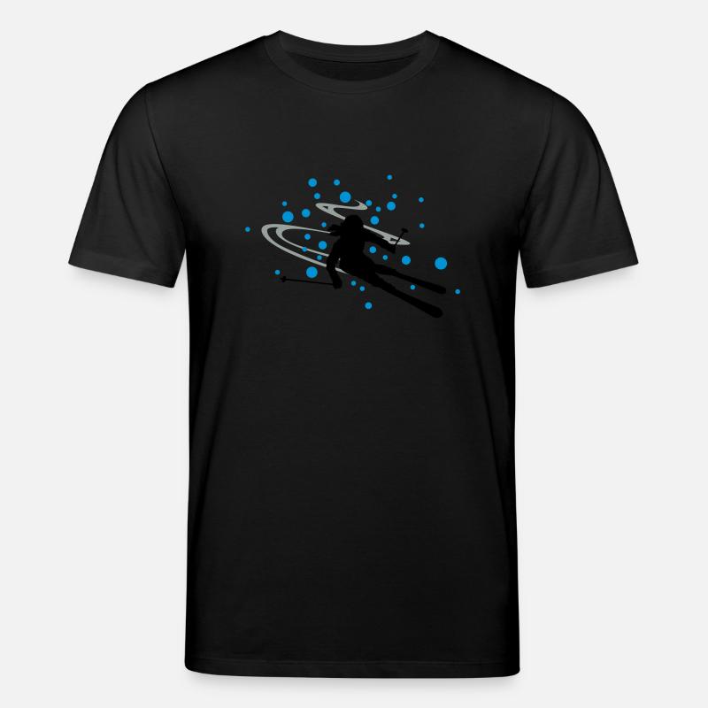 Skifahrerin Schnee - Stanley/Stella Unisex Bio-T-Shirt CREATOR - Schwarz