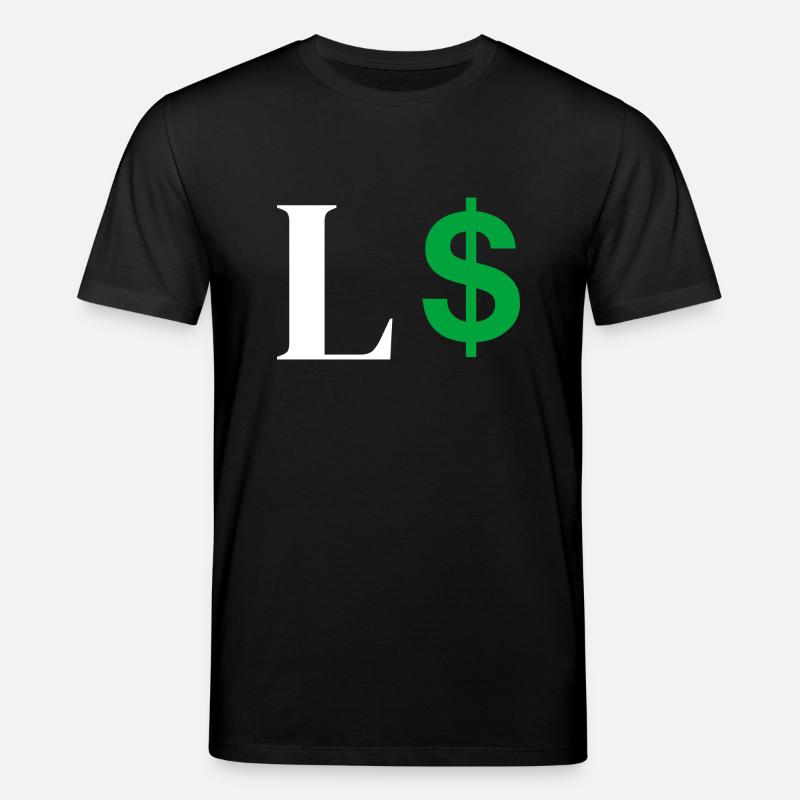 Buchstabe l Dollar - Stanley/Stella Unisex Bio-T-Shirt CREATOR - Schwarz