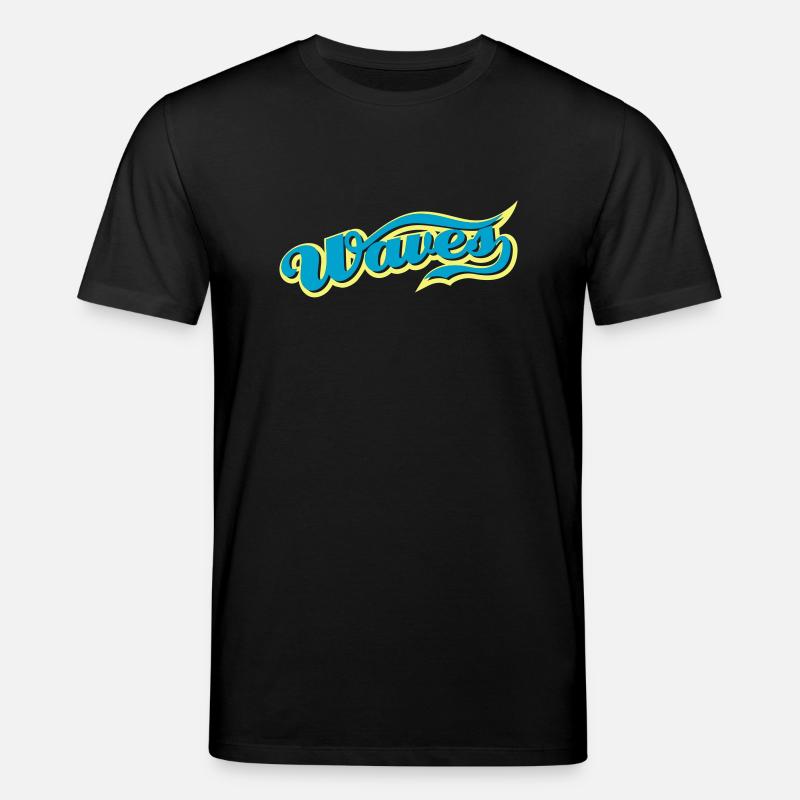 waves - T-shirt bio CREATOR Stanley/Stella Unisexe - noir
