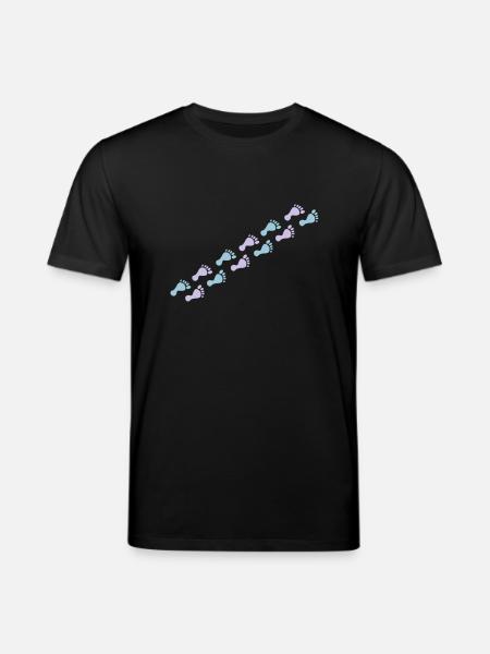 footprints - T-shirt bio CREATOR Stanley/Stella Unisexe - noir