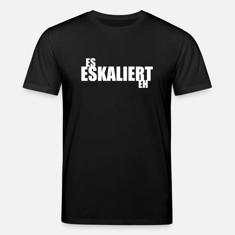 Es eskaliert eh - Stanley/Stella Unisex Bio-T-Shirt CREATOR  - Schwarz