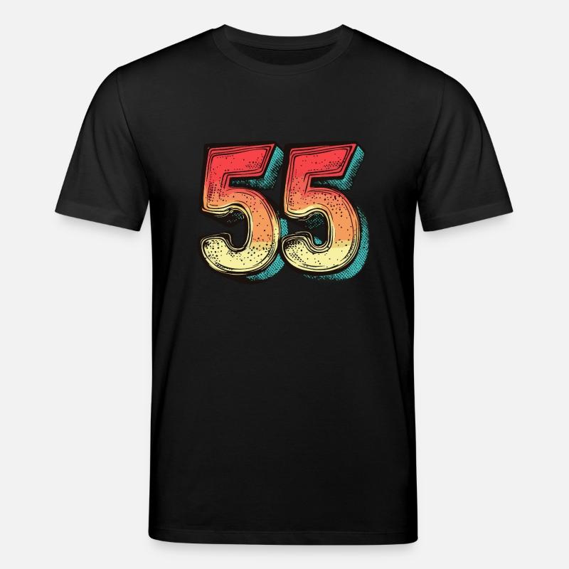 55 Zahl Comic - Stanley/Stella Unisex Bio-T-Shirt CREATOR  - Schwarz