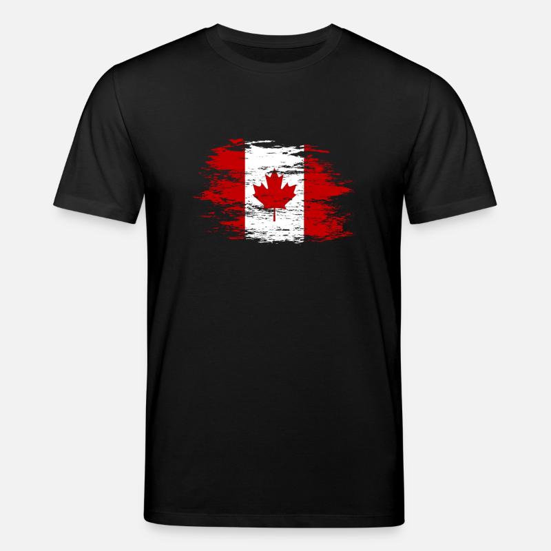 Drapeau du Canada utilisé - T-shirt bio CREATOR Stanley/Stella Unisexe - noir