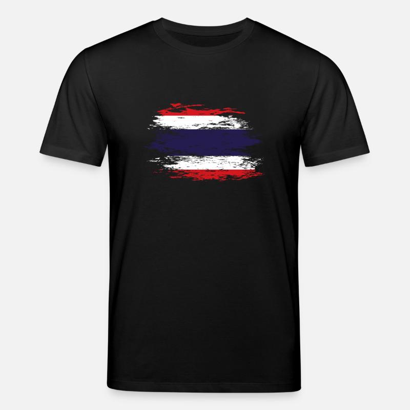 Drapeau thaïlandais utilisé - T-shirt bio CREATOR Stanley/Stella Unisexe - noir