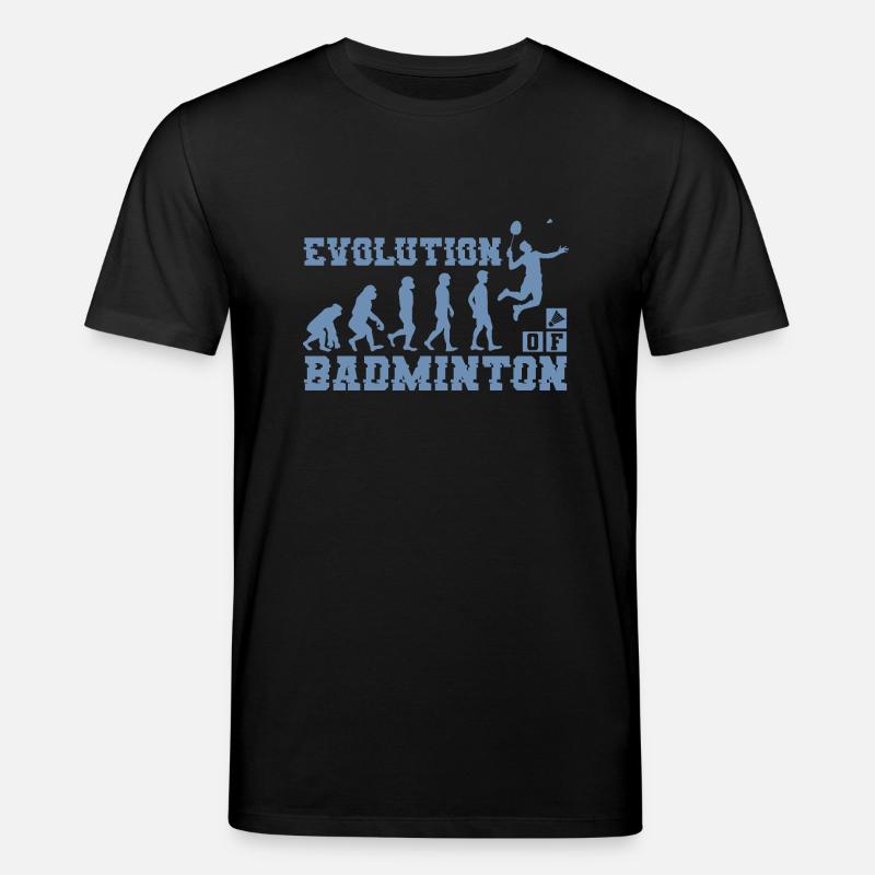 Badminton Evolution Silhouette - T-shirt bio CREATOR Stanley/Stella Unisexe - noir