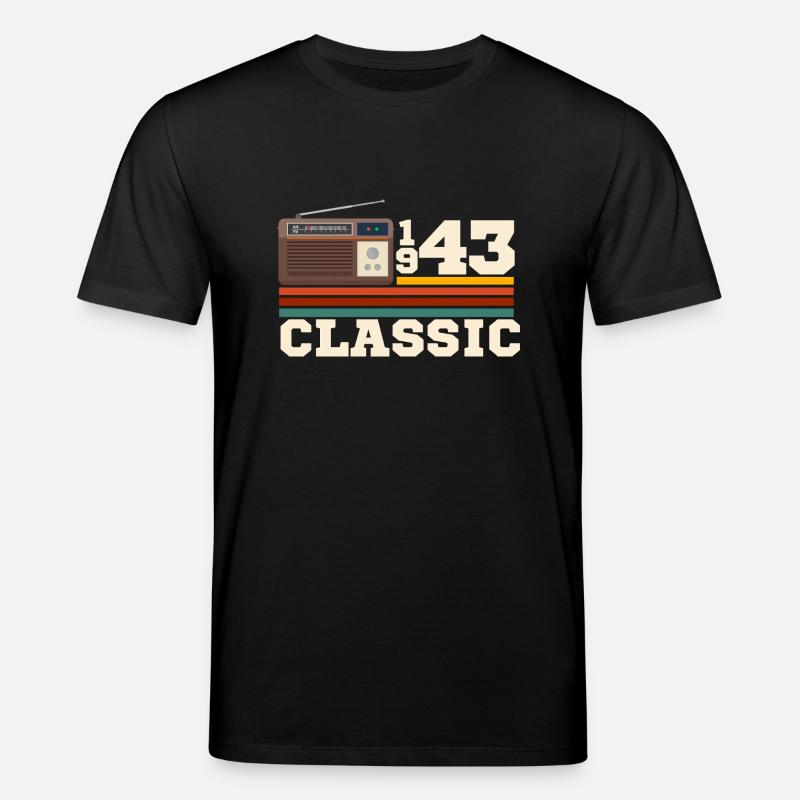 Jubiläum 1943 Retro-Klassiker - Stanley/Stella Unisex Bio-T-Shirt CREATOR - Schwarz