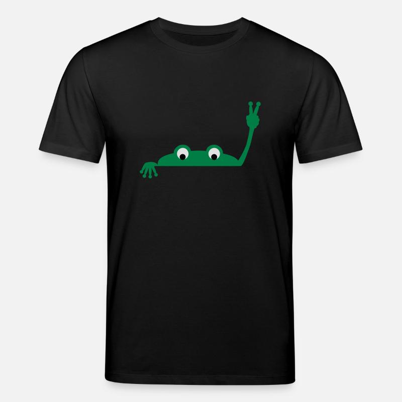 Frog face - Stanley/Stella Unisex Bio-T-Shirt CREATOR  - Schwarz