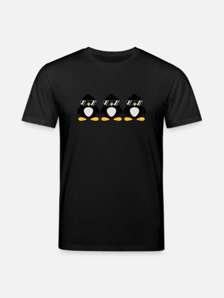 Penguin Team - Stanley/Stella Unisex Bio-T-Shirt CREATOR - Schwarz