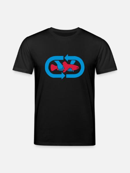 Catch & Release - Logo - Stanley/Stella Unisex Bio-T-Shirt CREATOR  - Schwarz