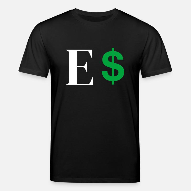 Lettre e dollar - T-shirt bio CREATOR Stanley/Stella Unisexe - noir