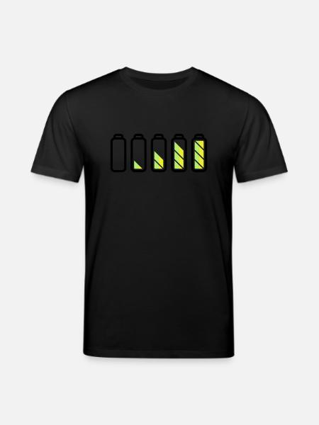 battery_loading - Stanley/Stella CREATOR Unisex Organic T-Shirt - black