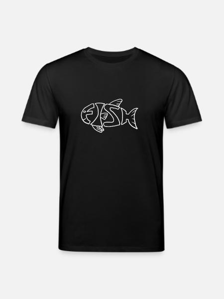Fisch im Fisch - Stanley/Stella Unisex Bio-T-Shirt CREATOR - Schwarz