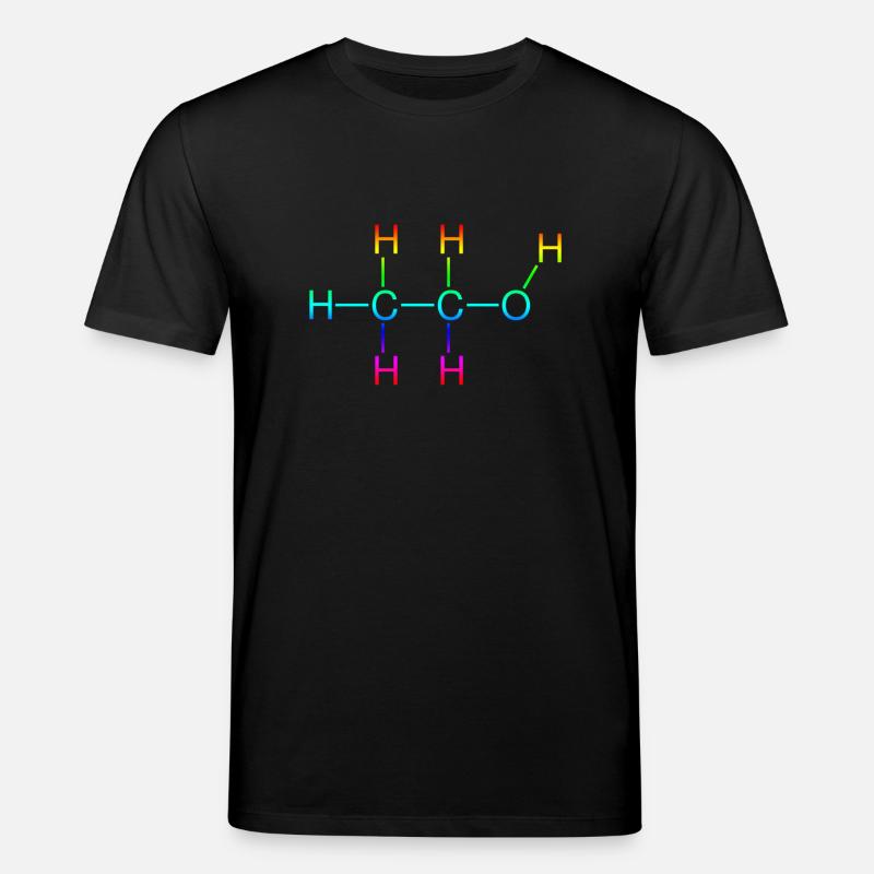 Ethanol Alcohol structural formula - Stanley/Stella CREATOR Unisex Organic T-Shirt - black