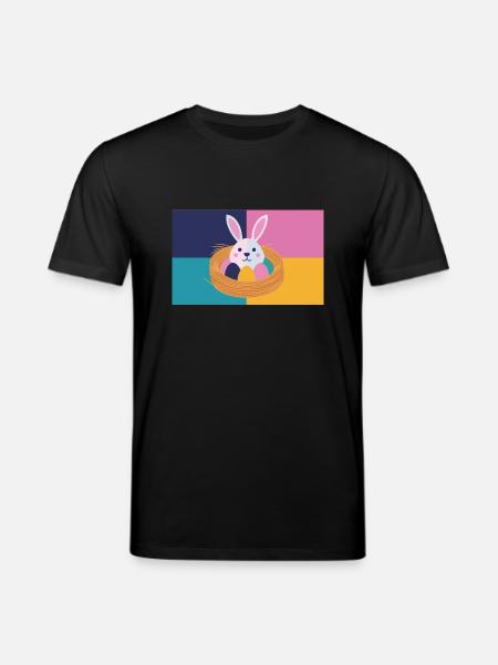 Easter Bunny No.05 - Stanley/Stella CREATOR Unisex Organic T-Shirt - black