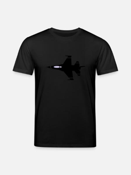 jet flying - Stanley/Stella CREATOR Unisex Organic T-Shirt - black