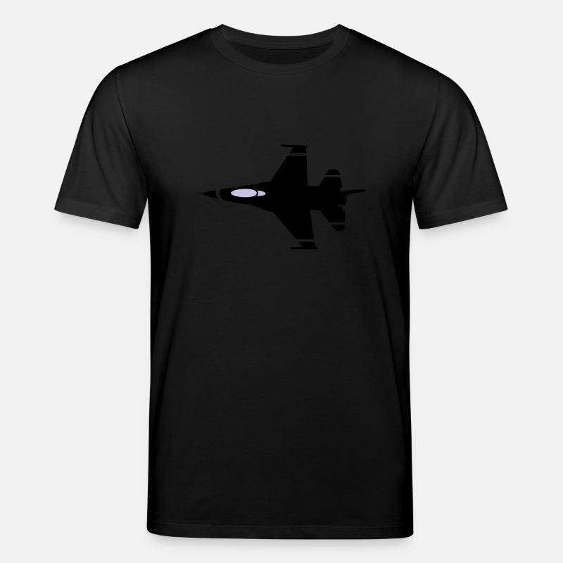 kampfjet - Stanley/Stella Unisex Bio-T-Shirt CREATOR  - Schwarz