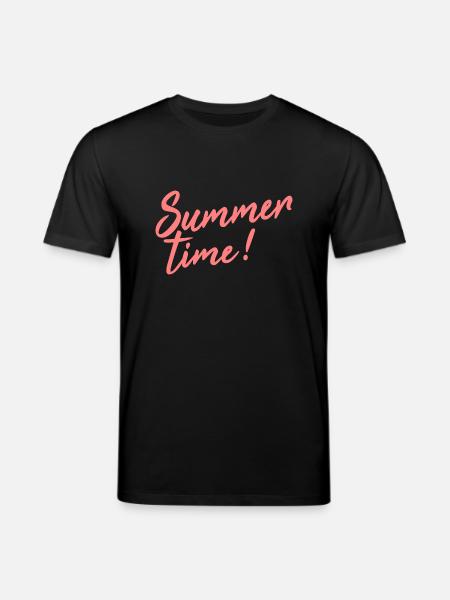 summer time - Stanley/Stella Unisex Bio-T-Shirt CREATOR  - Schwarz