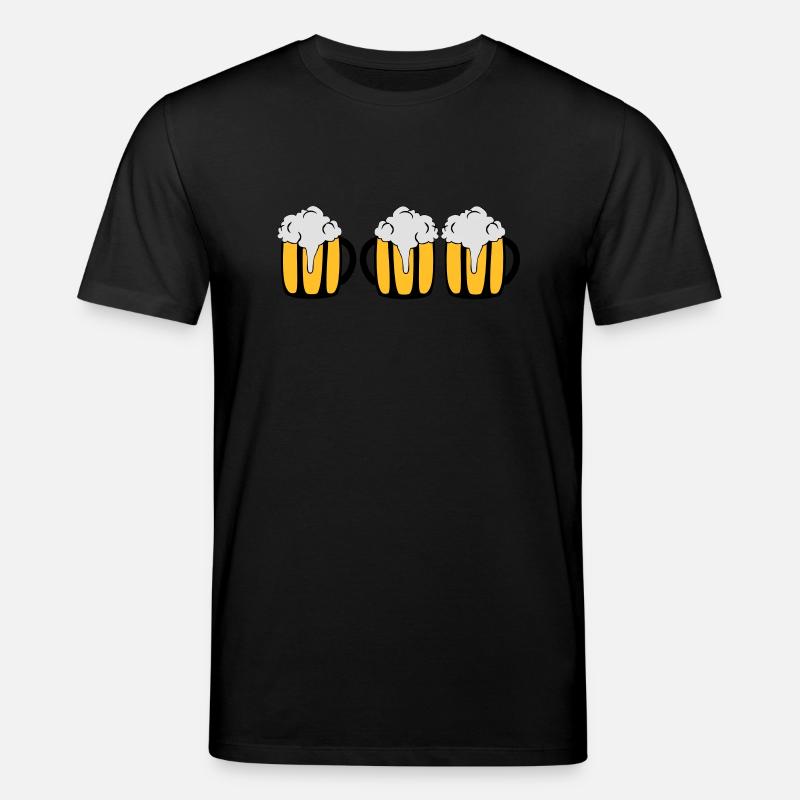3 Biergläser - Stanley/Stella Unisex Bio-T-Shirt CREATOR  - Schwarz