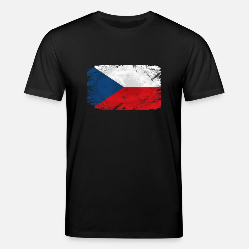 Czech Republic Flag - Stanley/Stella Unisex Bio-T-Shirt CREATOR  - Schwarz